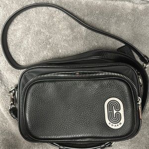 Black Coach crossbody bag